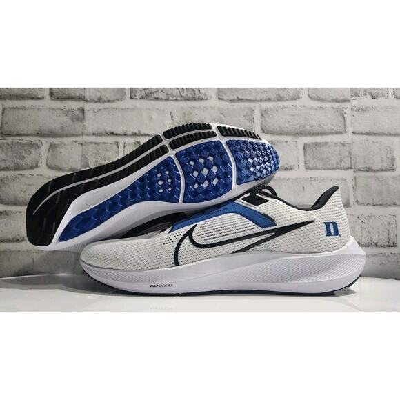 Men's Nike Air Zoom Pegasus 40 Duke White Blue Running Shoes FQ1910-100 Size 15 - Picture 1 of 6